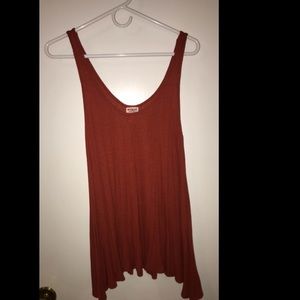 Rust orange tank